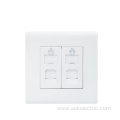 RJ45 LAN Socket Outlets 2Gang Information power outlet